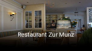 Restaurant Zur Munz tisch buchen