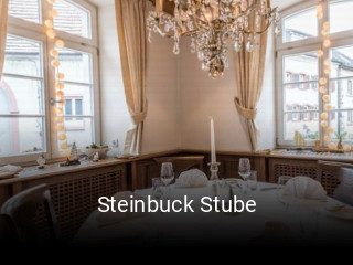 Steinbuck Stube tisch reservieren