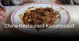 Jetzt bei China-Restaurant Kaiserpalast einen Tisch reservieren