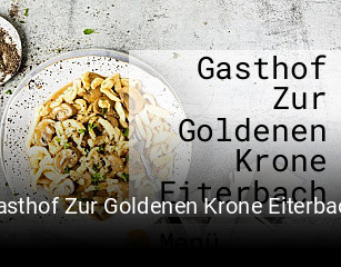 Gasthof Zur Goldenen Krone Eiterbach tisch reservieren