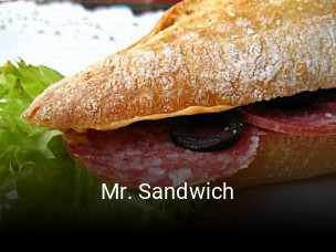 Jetzt bei Mr. Sandwich einen Tisch reservieren