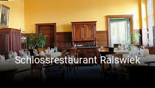 Schlossrestaurant Ralswiek tisch reservieren