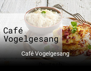 Café Vogelgesang reservieren