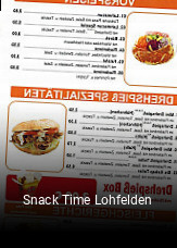 Snack Time Lohfelden tisch reservieren