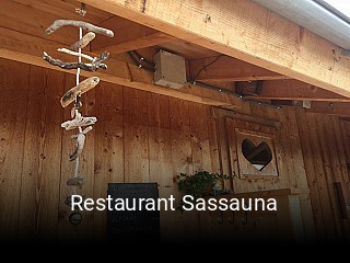 Restaurant Sassauna tisch buchen