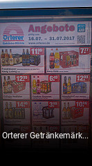 Orterer Getränkemärkte GmbH tisch buchen