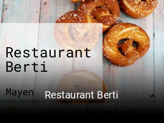 Jetzt bei Restaurant Berti einen Tisch reservieren