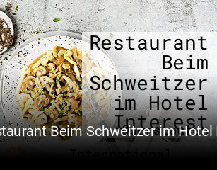 Restaurant Beim Schweitzer im Hotel Interest online reservieren