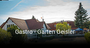 Gastro - Garten Geisler tisch buchen