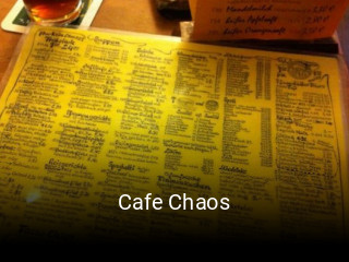 Cafe Chaos tisch buchen