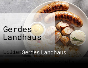 Gerdes Landhaus tisch reservieren
