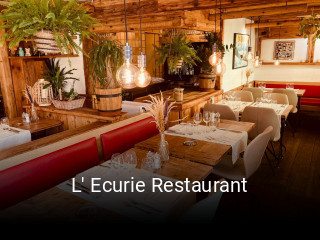 Jetzt bei L' Ecurie Restaurant einen Tisch reservieren
