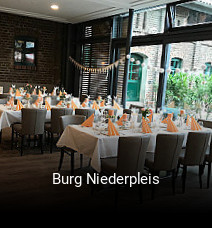 Jetzt bei Burg Niederpleis einen Tisch reservieren