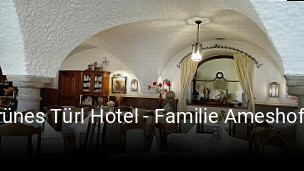 Grünes Türl Hotel - Familie Ameshofer tisch reservieren