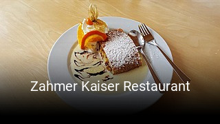 Zahmer Kaiser Restaurant tisch reservieren