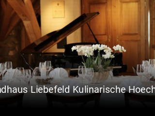 Jetzt bei Landhaus Liebefeld Kulinarische Hoechstleistung einen Tisch reservieren