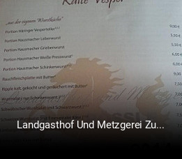 Landgasthof Und Metzgerei Zum Roessle online reservieren