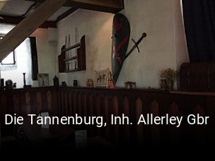 Die Tannenburg, Inh. Allerley Gbr tisch buchen