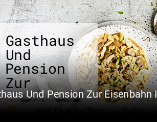Gasthaus Und Pension Zur Eisenbahn Inh. Frau Bettina Werner tisch reservieren