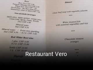 Restaurant Vero online reservieren