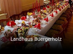 Landhaus Buergerholz tisch buchen