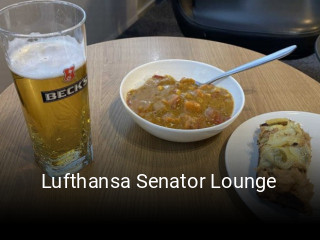 Lufthansa Senator Lounge tisch buchen