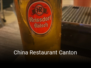 China Restaurant Canton tisch reservieren