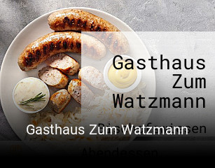 Gasthaus Zum Watzmann tisch reservieren