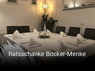 Jetzt bei Ratsschanke Bocker-Menke einen Tisch reservieren