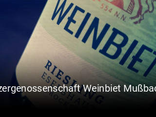 Winzergenossenschaft Weinbiet Mußbach-Gimmeldingen-Haardt online reservieren
