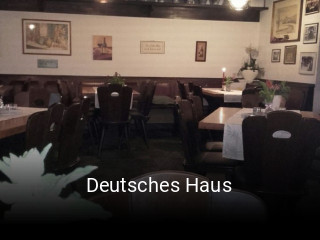 Deutsches Haus tisch buchen
