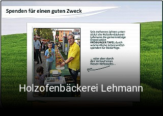 Holzofenbäckerei Lehmann online reservieren