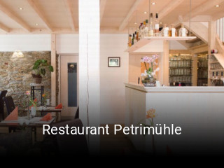 Restaurant Petrimühle reservieren