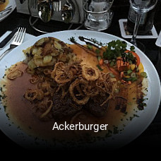 Ackerburger tisch reservieren