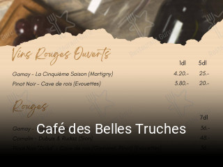 Café des Belles Truches tisch buchen