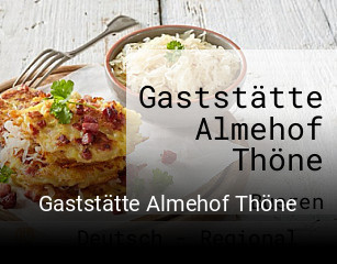 Gaststätte Almehof Thöne online reservieren