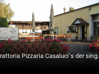 Trattoria Pizzaria Casaluci`s der singende Koch tisch reservieren