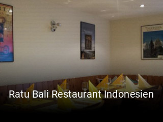 Ratu Bali Restaurant Indonesien tisch buchen