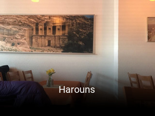 Harouns tisch reservieren