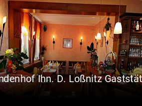 Lindenhof Ihn. D. Loßnitz Gaststätte tisch buchen