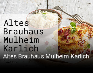 Jetzt bei Altes Brauhaus Mulheim Karlich einen Tisch reservieren