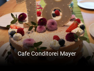 Cafe Conditorei Mayer online reservieren