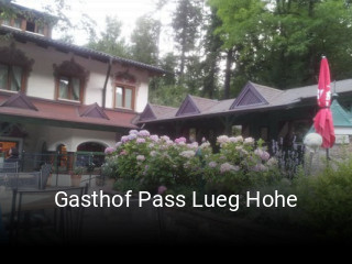 Gasthof Pass Lueg Hohe tisch buchen