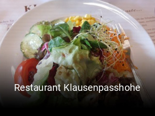 Jetzt bei Restaurant Klausenpasshohe einen Tisch reservieren