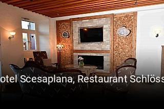 Jetzt bei Hotel Scesaplana, Restaurant Schlössli einen Tisch reservieren