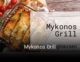 Mykonos Grill tisch reservieren