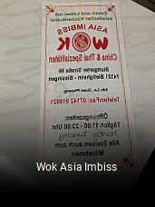 Jetzt bei Wok Asia Imbiss einen Tisch reservieren