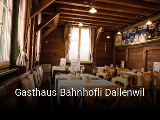 Jetzt bei Gasthaus Bahnhofli Dallenwil einen Tisch reservieren