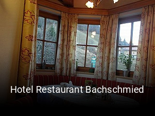 Hotel Restaurant Bachschmied tisch reservieren
