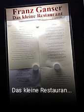 Das kleine Restaurant Franz Ganser tisch reservieren